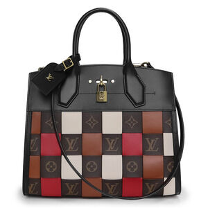 Louis Vuitton City Steamer Shoulder bag Calfskin Multicolor Black Red Beige